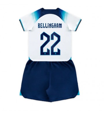 Lacne Dětský Futbalové dres Anglicko Jude Bellingham #22 MS 2022 Krátky Rukáv - Domáci (+ trenírky)